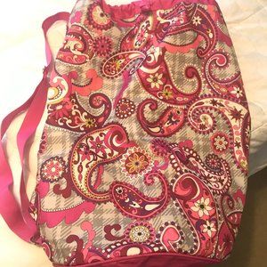Vera Bradley Pink Paisley Duffle Bag/Laundry Tote